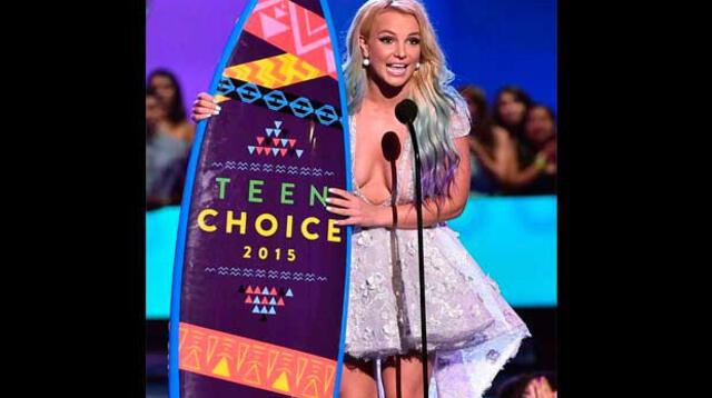 Britney Spears en los Teen Choice Awards.