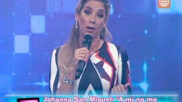 Johanna San Miguel está en shock tras salida de reality. 