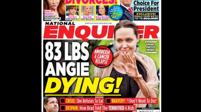 Angelina Jolie se mostró extremadamente delgada. 