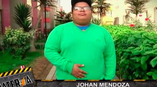 Johan Mendoza herido por bullying en redes sociales. 