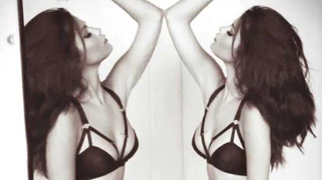 Selena Gómez y su lencería negra en Instagram.
