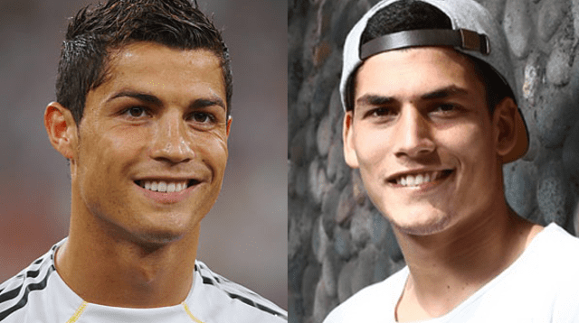 Iván Bulos y Cristiano Ronaldo. 