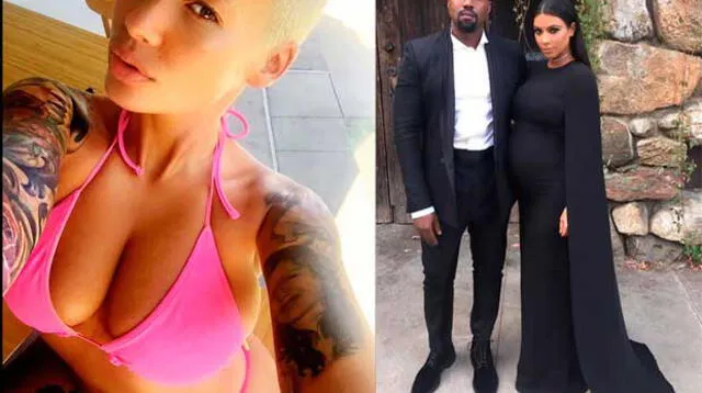 Amber Rose y Kanye West traicionaron a Kim Kardashian. 