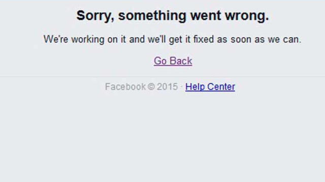 Facebook. Caída mundial.
