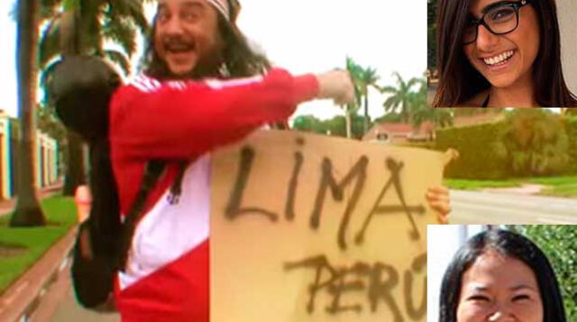 El bananero alborotó a sus fans en Lima y habló de Mia y Keiko.