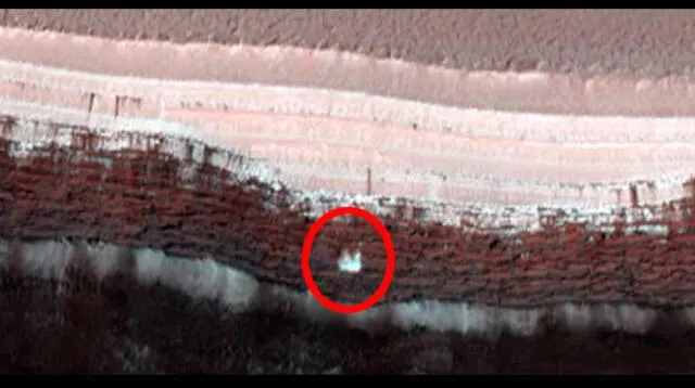 Avalancha en Marte.