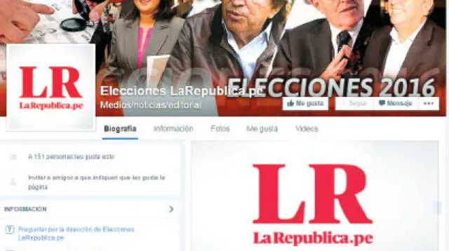 La República lamentó que red social desactive su cuenta en Facebook.
