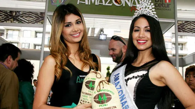 Lindas amazonas presentando su rico café.