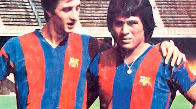 Sotil y Cruyff conformaron una dupla de temer en el Barcelona