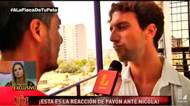 Antonio Pavón se ríe de su exsaliente, Doménica Delgado.