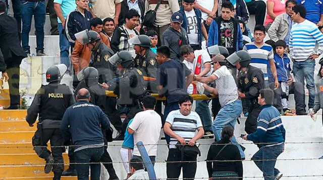 El hincha no pudo aguantar ver a su equipo perder