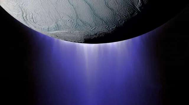Últimas imágenes de Enceladus de Saturno.