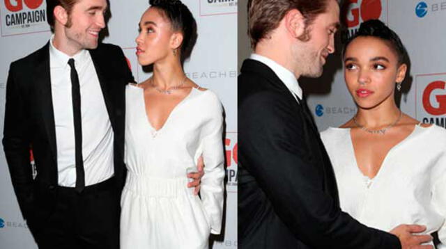 Robert Pattinson y FKA Twigs en noche de gala.