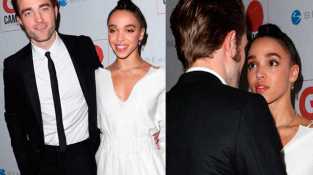 Robert Pattinson y FKA Twigs en noche de gala.