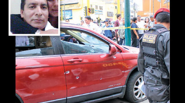 Así quedó la camioneta del empresario tras ser aacribillado para robarle millonaria suma