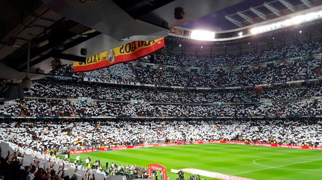 A estadio lleno los hinchas ven la derrota del Real Madrid