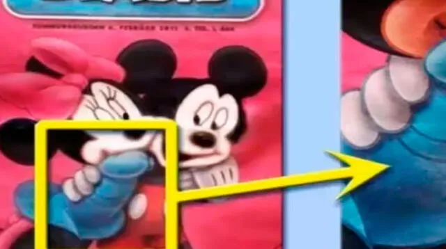 ¿Qué tiene en la mano Mickey Mouse?