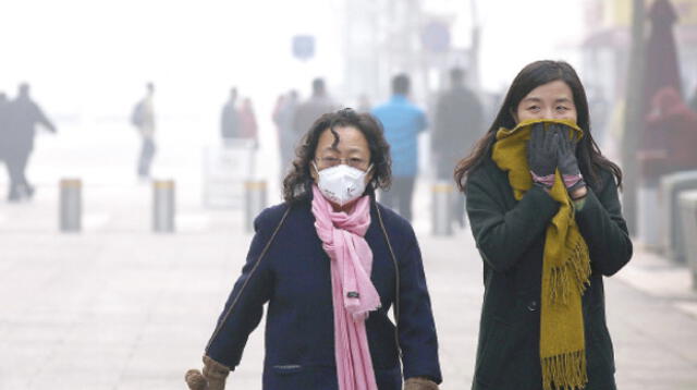 Altísima contaminación en China.