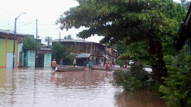 Las fuertes lluvias acrecentaron el caudal de los ríos de la región San Martín.