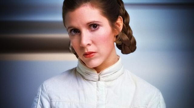 Carrie Fisher como la Princesa Leia.