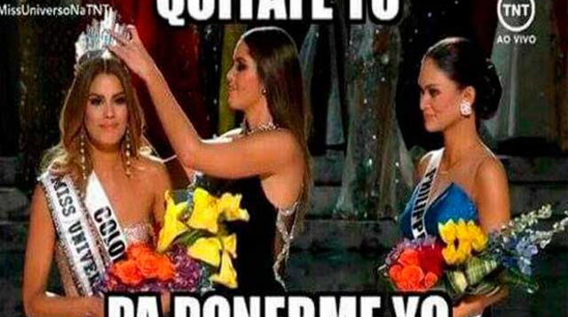 Memes que ironizan a Miss Colombia.
