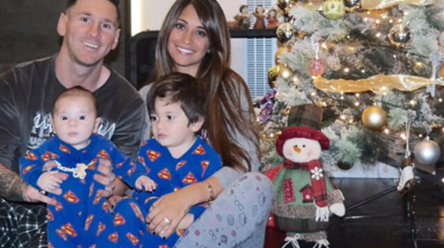 Lionel Messi y su familia.