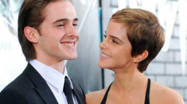 Emma Watson y su hermano.