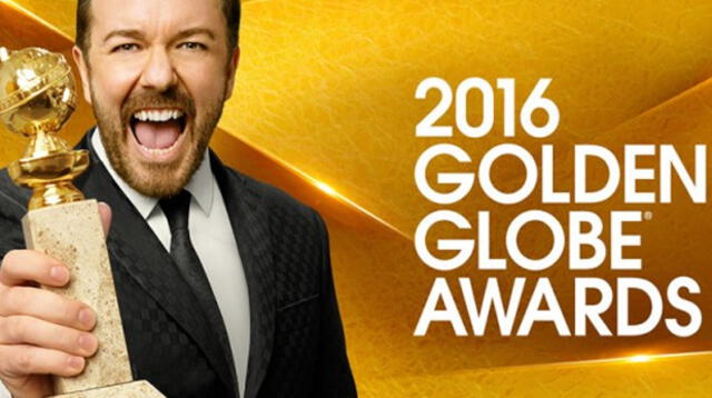 Ricky Gervais conducirá la 73 edición de los Globos de Oro.
