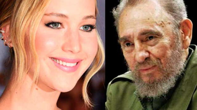 Jennifer Lawrence y Fidel Castro.