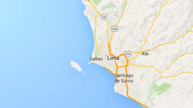 Epicentro se registró al sur del Callao.