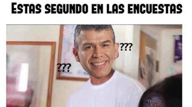 Julio Guzmán protagonista memes tras remontada en encuesta electoral.