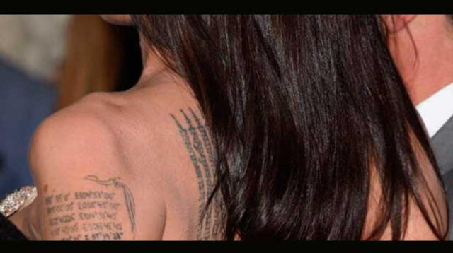 Nuevos tatuajes de Angelina Jolie.