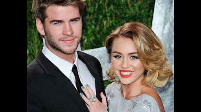 Liam Hemsworth y Miley Cyrus.