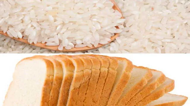 El arroz y el pan blanco son letales para la salud.