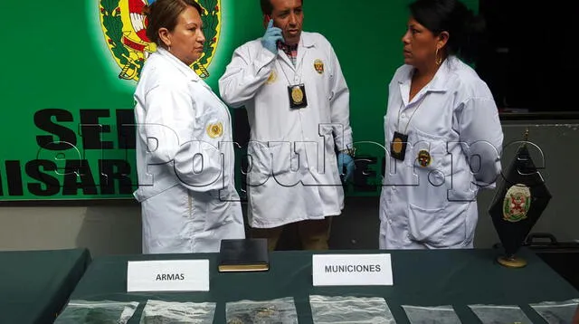 Policías presentaron el armamento.