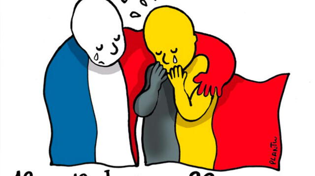Usuarios se solidarizaron con Bélgica