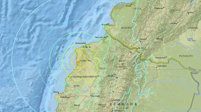 Terremoto en Ecuador.