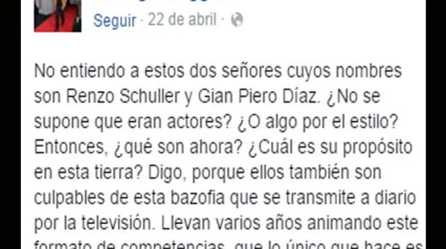 Críticas para ambas figuras de Latina