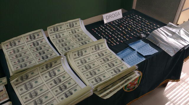 Dinero fue hallado en maleta en cuarto de sujeto detenido.