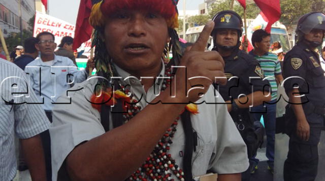  Leonardo Etsam Nugkuag, dirigente de la comunidad del Datem del Marañón. 