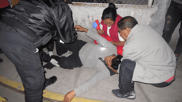 El cambista herido fue trasladado al hospital Honorio Delgado. 