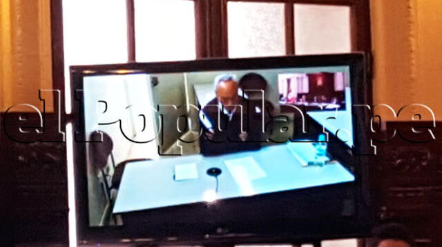Burga declara vía Skype desde penal Piedras Gordas