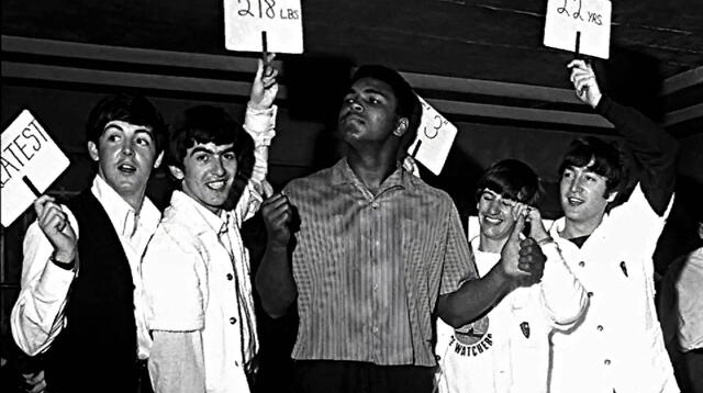 Los Beatles promocionaron la pelea de Ali.