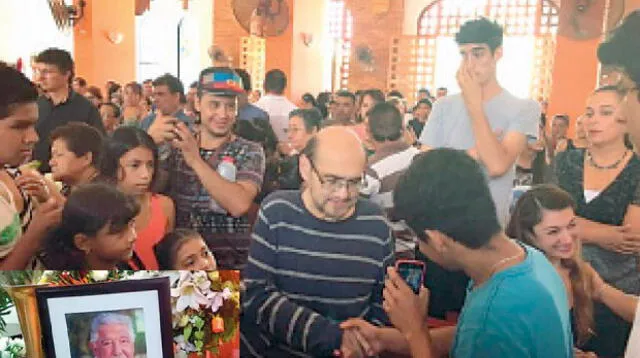 Edgar vivar asistió al funeral de su mejor amigo. no podía faltar en su despedida