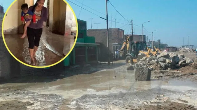 Muchos amanecieron con sus casas llenas de agua.