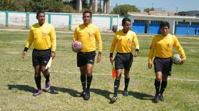 Terna del cotejo Grau vs San Antonio. FOTO: Roberto Saavedra