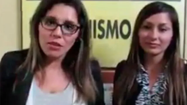 Lady Guillén y Cindy Arlette, en video de marcha "Ni una menos"