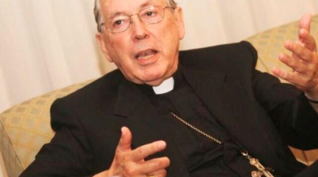 Cardenal Cipriani mostró su fastidio en la radio