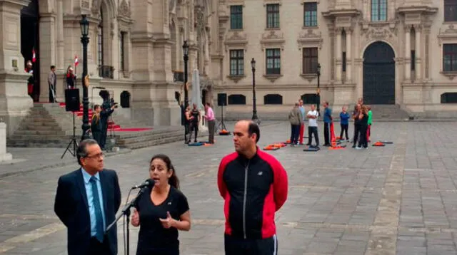 Ministra de Salud ofreció detalles de la gimnasia laboral en Palacio de Gobierno