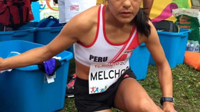 Inés Melchor no pudo terminar la maratón